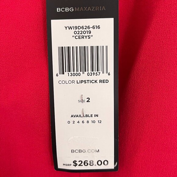 Red Peplum Jumpsuit from BCBG Cerys - Picture 6 of 6